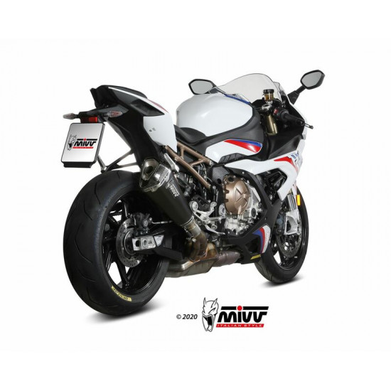 Silencieux MIVV Delta Race inox/casquette carbone BMW S1000RR