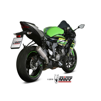 Silencieux MIVV MK3 inox/casquette inox Kawasaki ZX6R 636