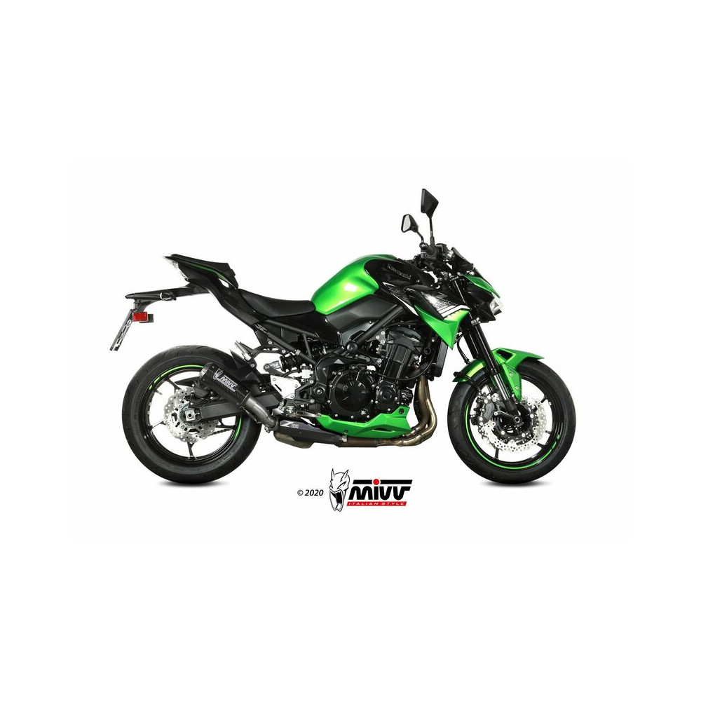 Silencieux MIVV MK3 carbone/casquette inox Kawasaki Z900