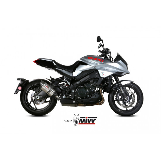 Silencieux MIVV Suono Black inox/casquette carbone Suzuki GSX-S1000