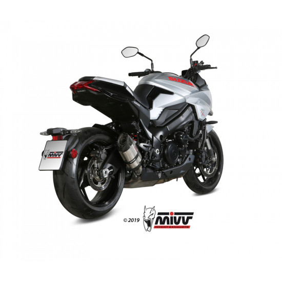 Silencieux MIVV Suono Black inox/casquette carbone Suzuki GSX-S1000