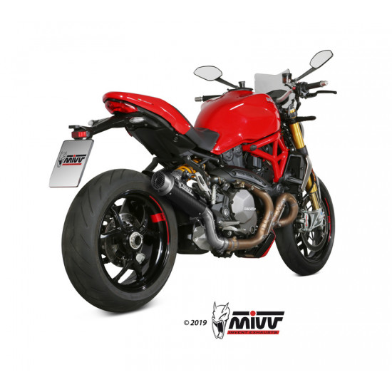 Silencieux MIVV GP Pro carbone/casquette inox Ducati Monster 1200