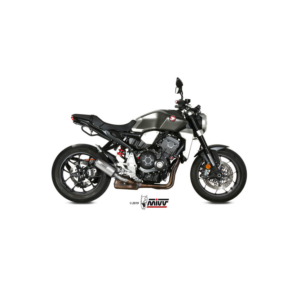 Silencieux MIVV MK3 inox/casquette inox Honda CB1000R