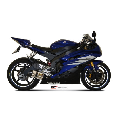 Silencieux MIVV Suono inox/casquette carbone Yamaha YZF-R6