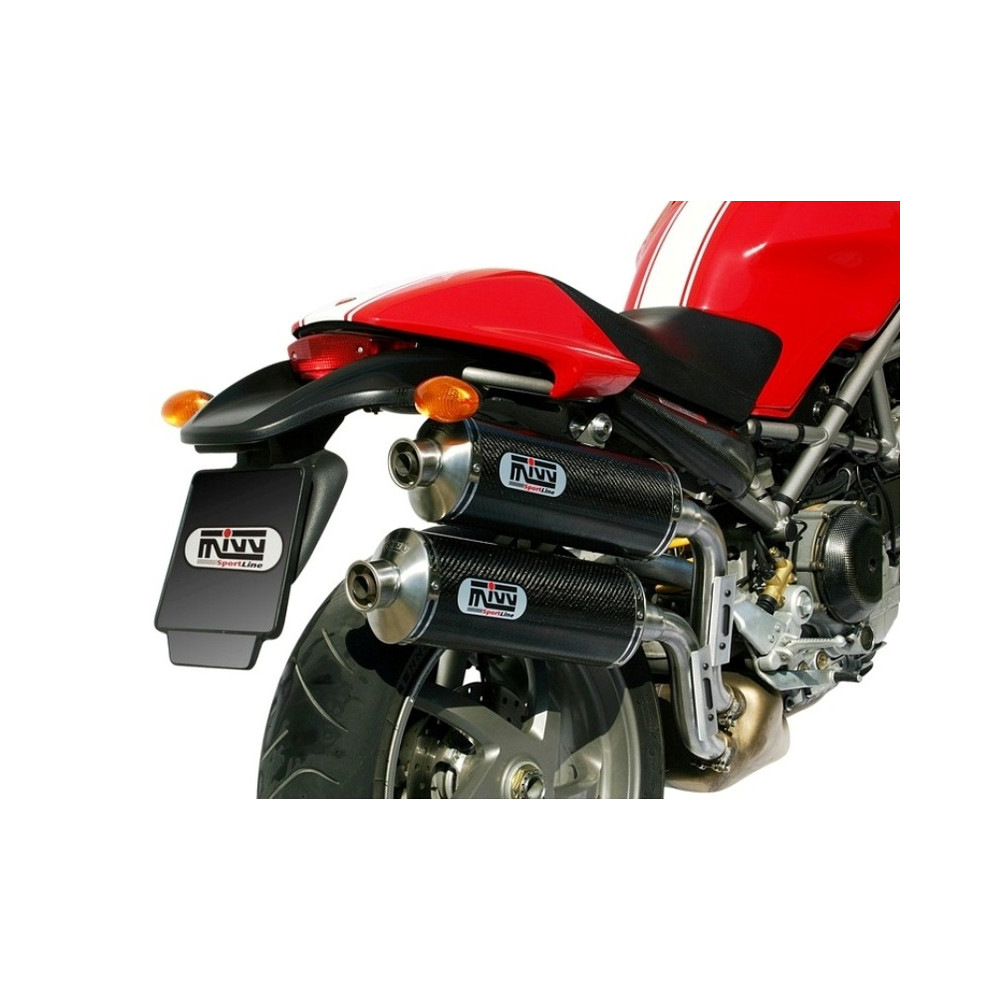 Silencieux double MIVV GP carbone Ducati Monster S2R 800