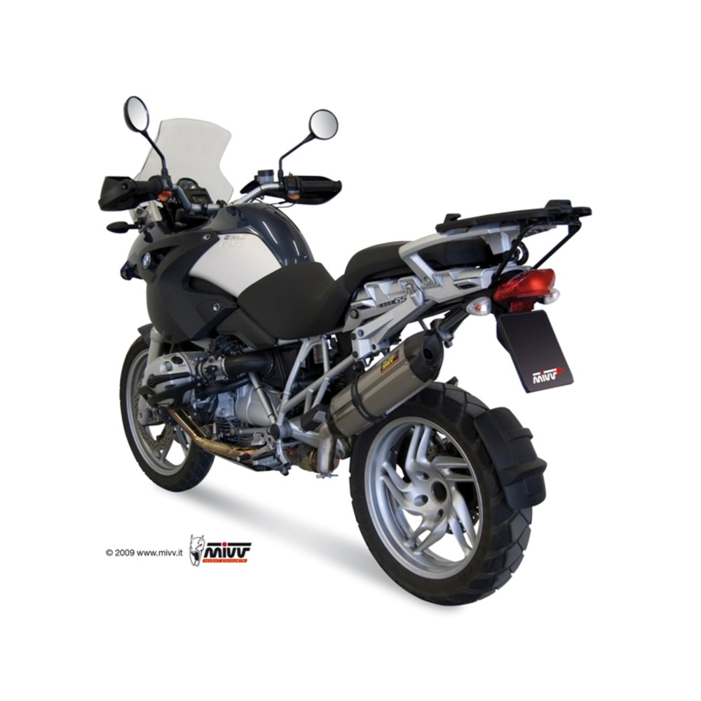 Silencieux MIVV Suono inox/casquette carbone BMW R1200GS