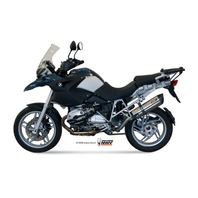 Silencieux MIVV Suono inox/casquette carbone BMW R1200GS