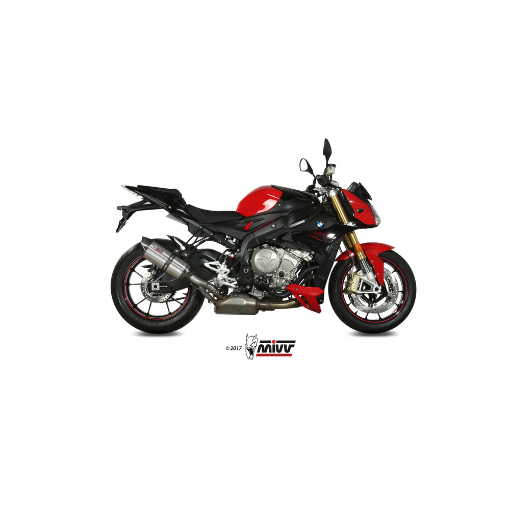 Silencieux MIVV Suono inox/casquette carbone BMW S1000R