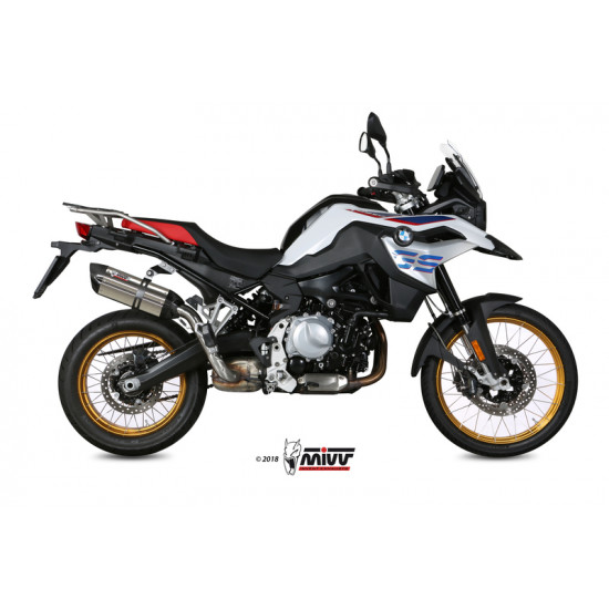 Silencieux MIVV Suono inox/casquette carbone BMW F850GS