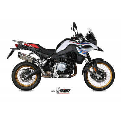 Silencieux MIVV Suono inox/casquette carbone BMW F850GS