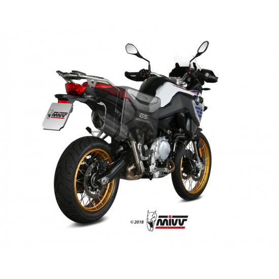 Silencieux MIVV Suono inox/casquette carbone BMW F850GS