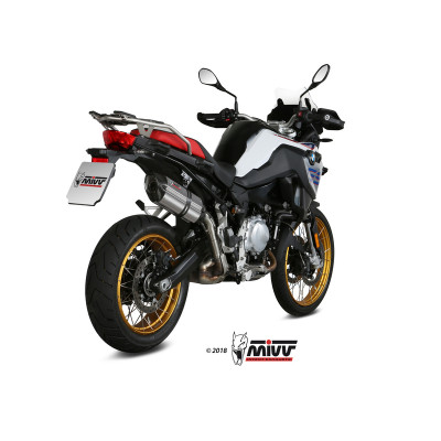 Silencieux MIVV Suono inox/casquette carbone BMW F850GS