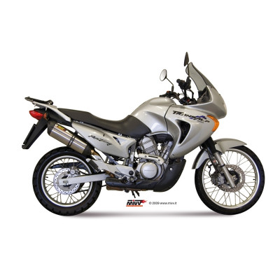 Silencieux MIVV Suono inox/casquette carbone Honda XL750V Transalp