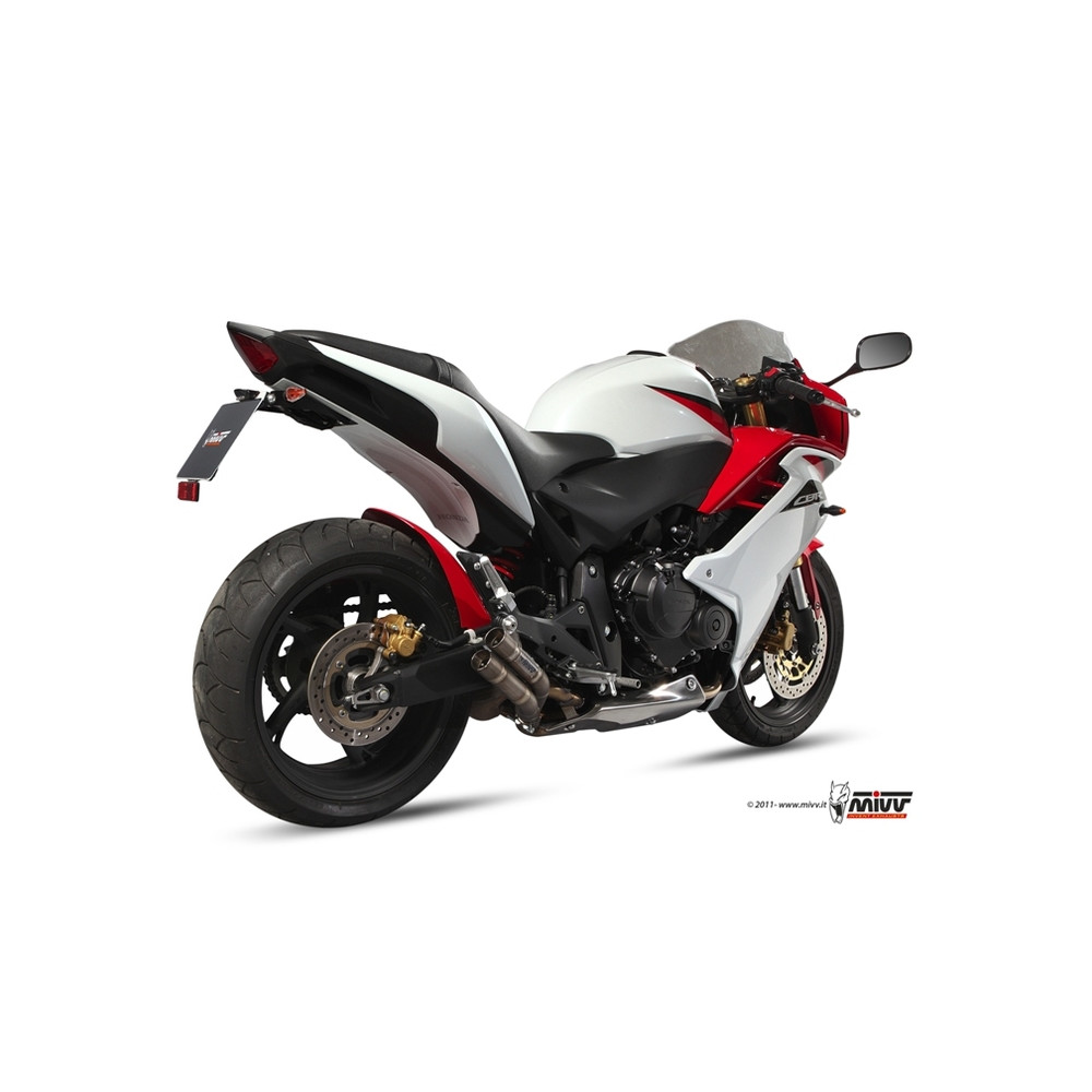 Silencieux MIVV Double Gun full titane Honda CBR600F/CB600F