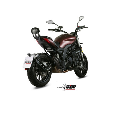 Silencieux MIVV Double Gun Full inox noir Benelli 502C