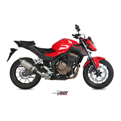 Silencieux MIVV Suono inox  casquette carbone Honda CB500F