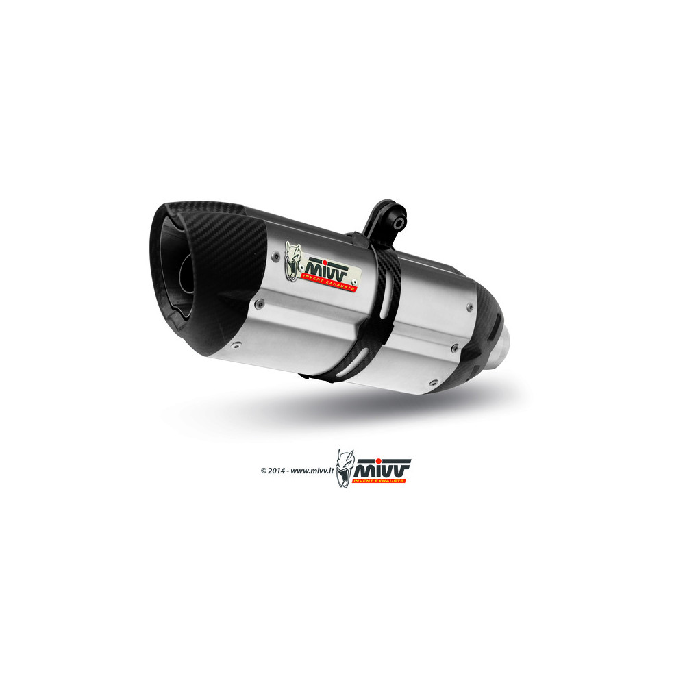 Silencieux MIVV Suono inox/casquette carbone KTM 1290 Super Duke R