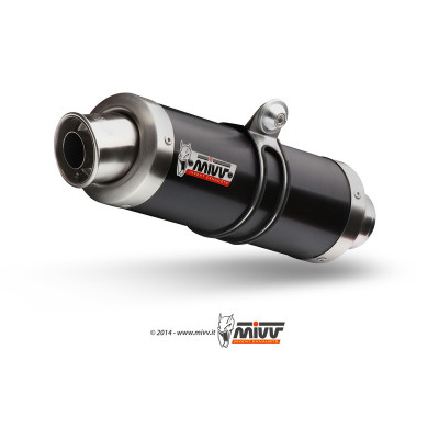 Silencieux MIVV GP inox brossé noir GSX-R600/GSX-R750