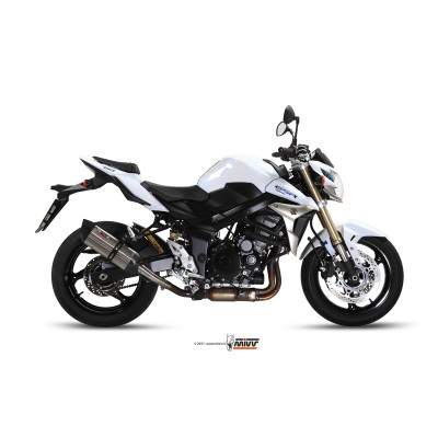 Silencieux MIVV Suono inox/casquette carbone Suzuki GSR 750