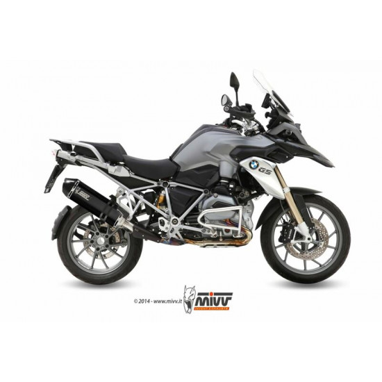 Silencieux MIVV Speed Edge inox brossé noir/casquette carbone BMW R1200GS