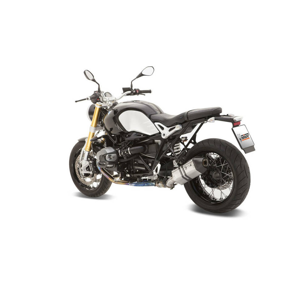 Silencieux MIVV Speed Edge inox/casquette carbone BMW R1200 nineT