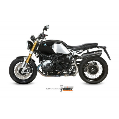 Silencieux MIVV Suono inox/casquette carbone BMW R1200 nineT