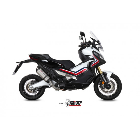 Silencieux MIVV Suono inox/casquette carbone Honda X-ADV 750