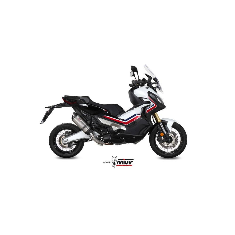 Silencieux MIVV Suono inox/casquette carbone Honda X-ADV 750