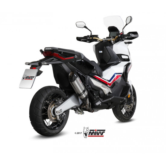 Silencieux MIVV Suono inox/casquette carbone Honda X-ADV 750