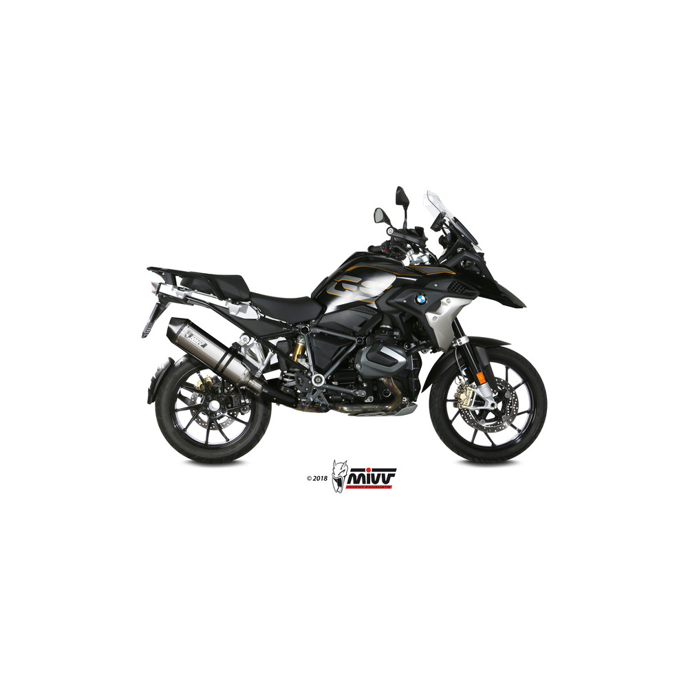 Silencieux MIVV Speed Edge inox/casquette carbone BMW R1250GS