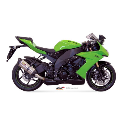 Silencieux MIVV Suono inox/casquette carbone Kawasaki ZX6R/ZX6RR