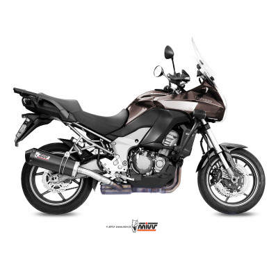 Silencieux MIVV Oval Carbon Cap carbone Kawasaki Versys 1000