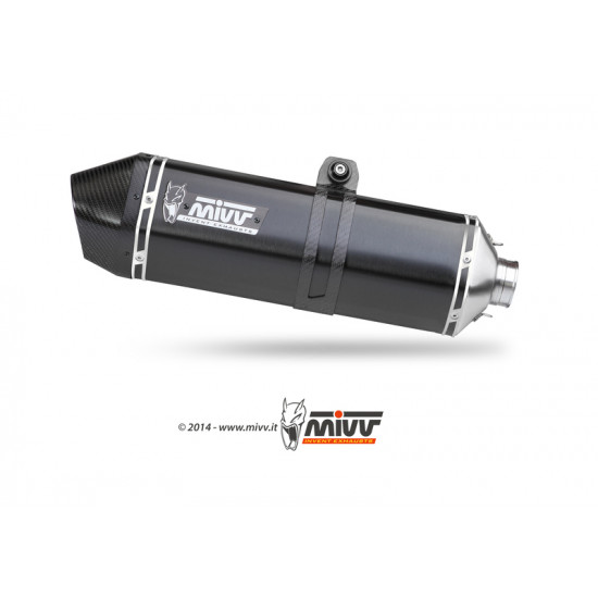 Silencieux MIVV Speed Edge inox brossé noir Suzuki GSF1250 Bandit