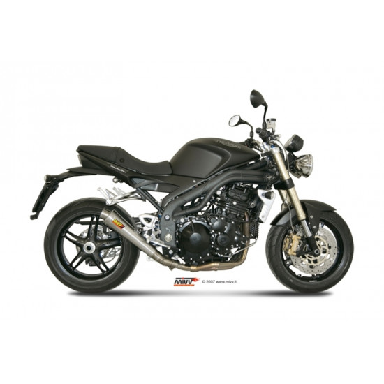 Silencieux MIVV X-Cone inox brossé Triumph Speed Triple 1050