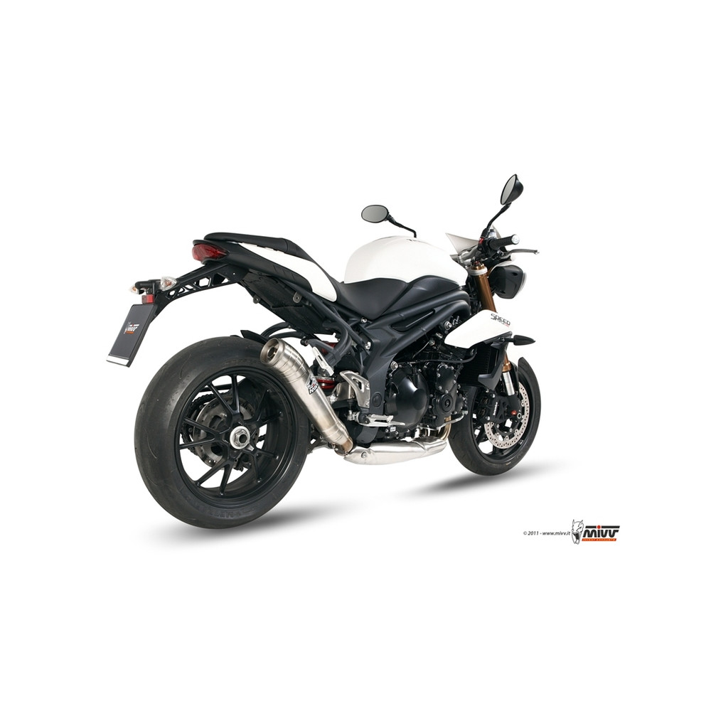 Silencieux MIVV Ghibli inox Triumph Speed Triple 1050