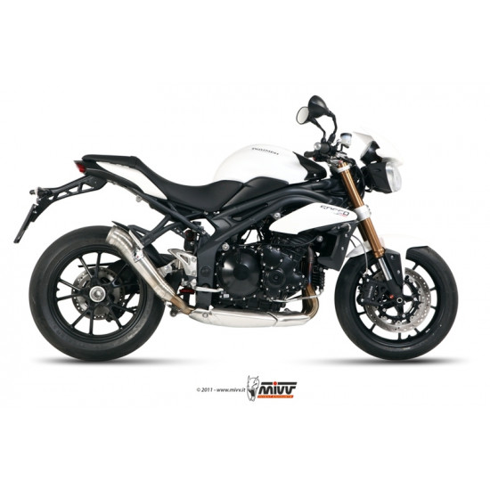 Silencieux MIVV Ghibli inox Triumph Speed Triple 1050