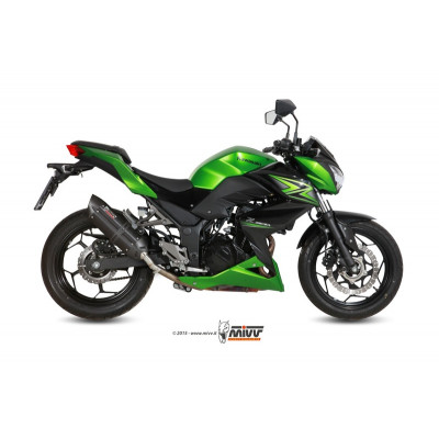 Silencieux MIVV Suono inox brossé noir Kawasaki Z300