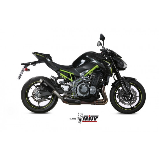 Silencieux MIVV GP-Pro Steel Black/casquette inox Kawasaki Z900