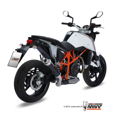 Silencieux MIVV GP inox brossé noir KTM 690 Duke