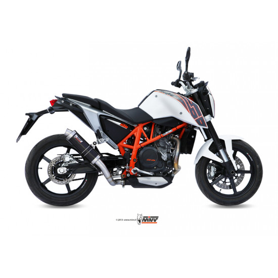 Silencieux MIVV GP inox brossé noir KTM 690 Duke