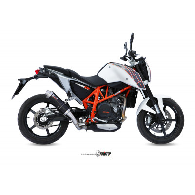 Silencieux MIVV GP inox brossé noir KTM 690 Duke