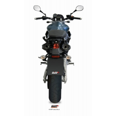 Silencieux double MIVV Suono inox/casquette carbone Yamaha MT-03