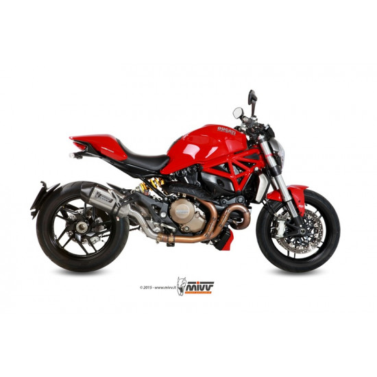 Silencieux MIVV Speed Edge inox/casquette carbone Ducati Monster 1200