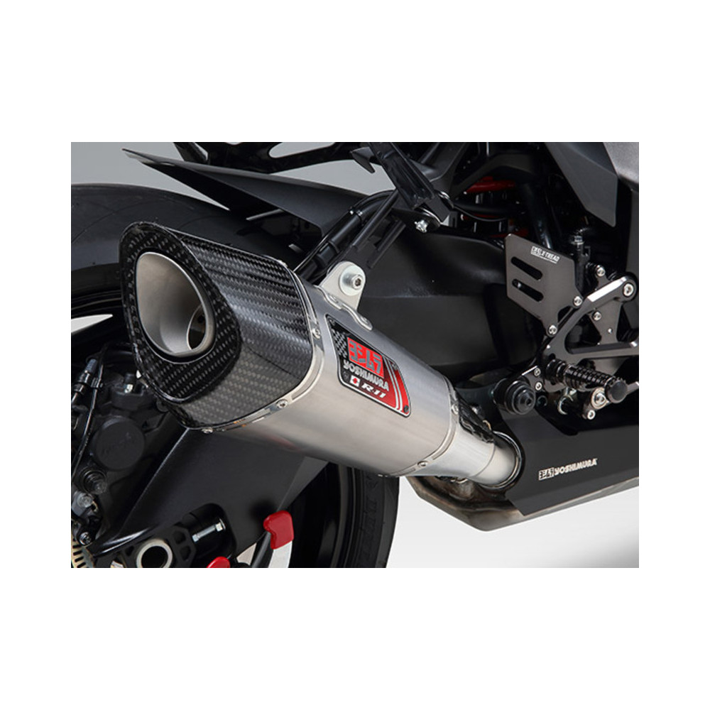 Silencieux YOSHIMURA R-11 finition satin/casquette carbone Suzuki Katana