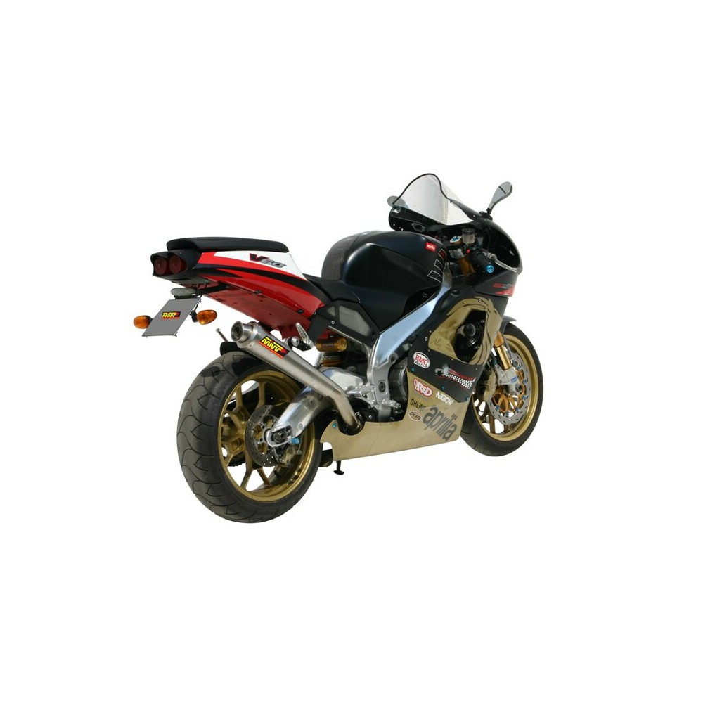 Silencieux MIVV X-Cone inox brossé Aprilia RSV1000