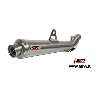 Silencieux MIVV X-Cone inox brossé Aprilia RSV1000