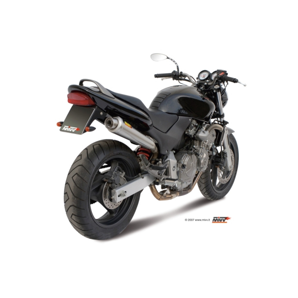 Silencieux MIVV X-Cone inox brossé Honda CB600F Hornet