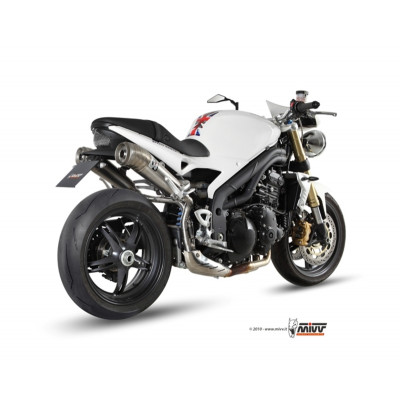 Silencieux double MIVV Ghibli inox Triumph Speed Triple