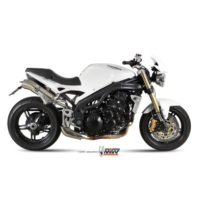 Silencieux double MIVV Ghibli inox Triumph Speed Triple