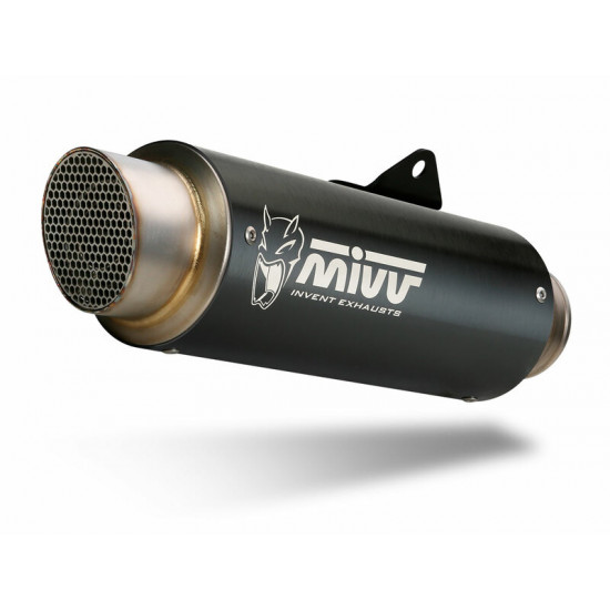 Silencieux MIVV GP Pro inox noir/casquette inox Kawasaki Z900RS